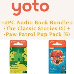 ✨YOTO - 2PK Bundle Audio Book Learning cards (Kids)✨